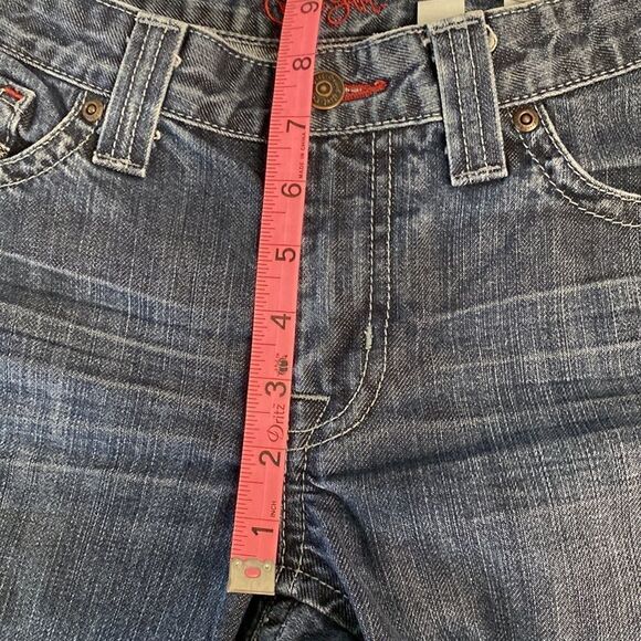 Cruel Girl Denim Jeans 5 Long 5L Boot Cut Button Flap Pockets - Picture 12 of 15